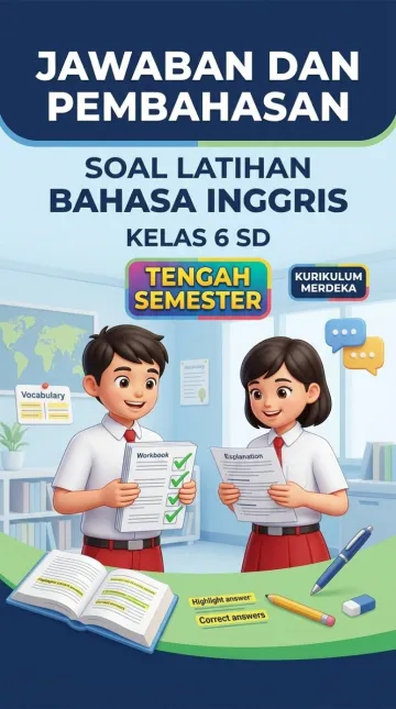Jawaban dan Pembahasan Soal Latihan Bahasa Inggris Kelas 6 SD Tengah Semester