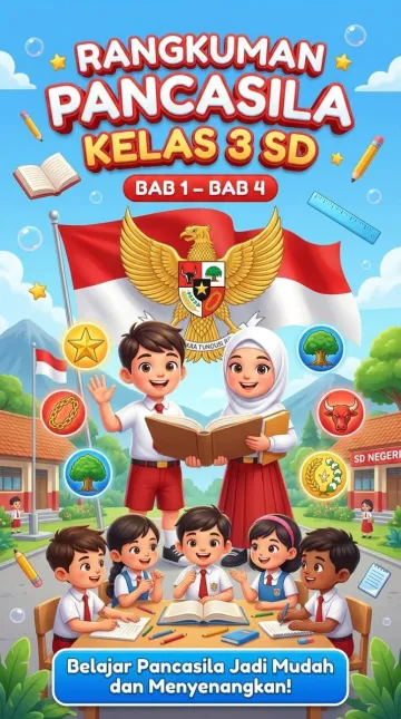 Rangkuman Pancasila Kelas 3 SD Bab 1-4