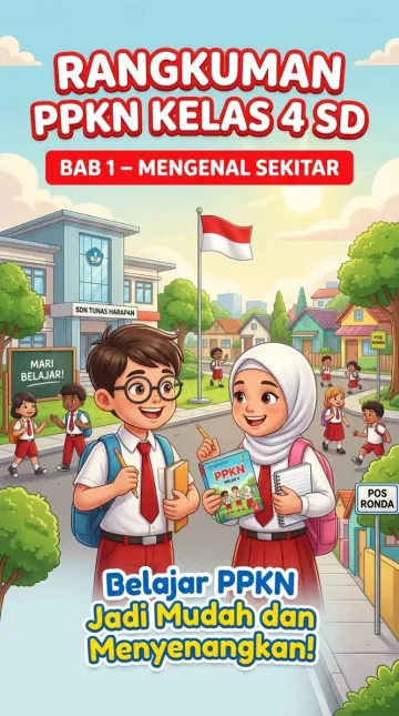 Rangkuman PPKN Kelas 4 SD Bab 1: Mengenal Sekitar