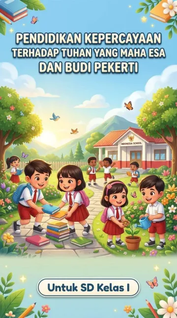 Pendidikan Kepercayaan Terhadap Tuhan Yang Maha Esa Dan Budi Pekerti Untuk SD Kelas I