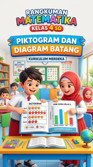 Rangkuman Matematika Kelas 4 SD: Piktogram dan Diagram Batang