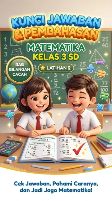Kunci Jawaban dan Pembahasan Latihan 2 Matematika Kelas 3 SD Bab Bilangan Cacah