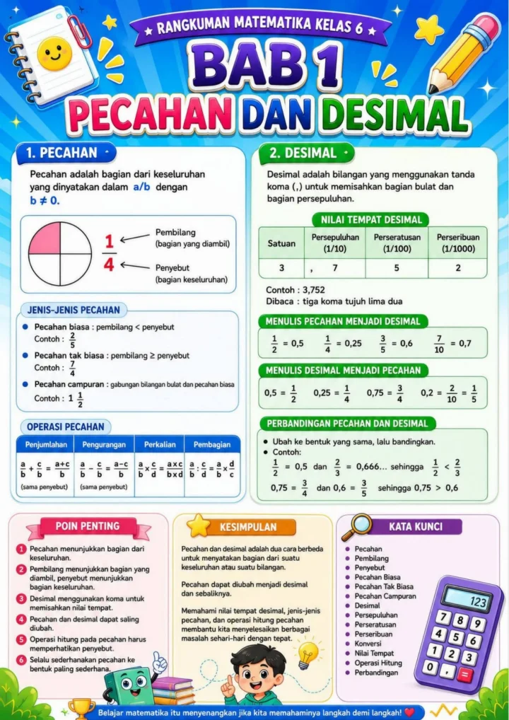 Rangkuman Kls 6   Matematika   2