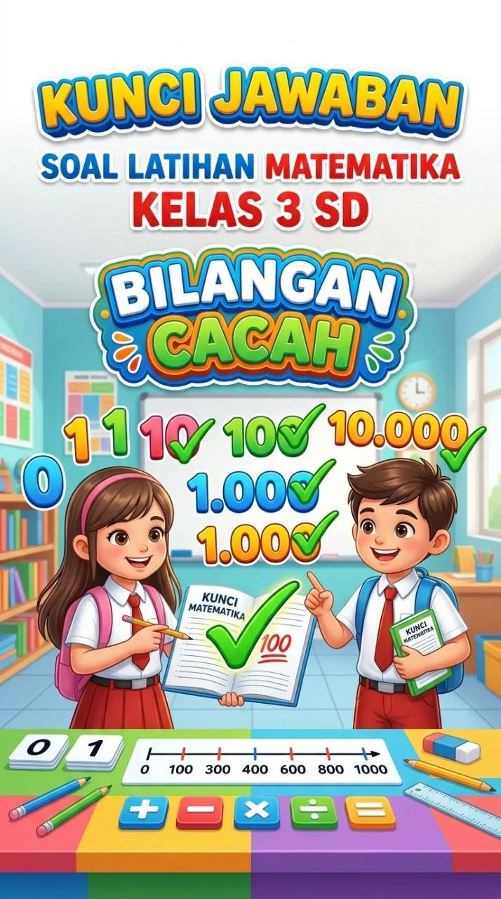 Kunci Jawaban Soal Latihan Bilangan Cacah Kelas 3 SD
