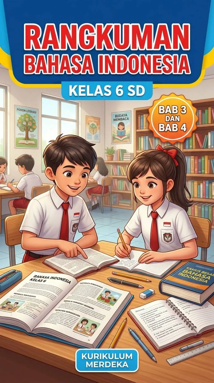 Rangkuman Bahasa Indonesia Kelas 6: Bab 3 dan 4